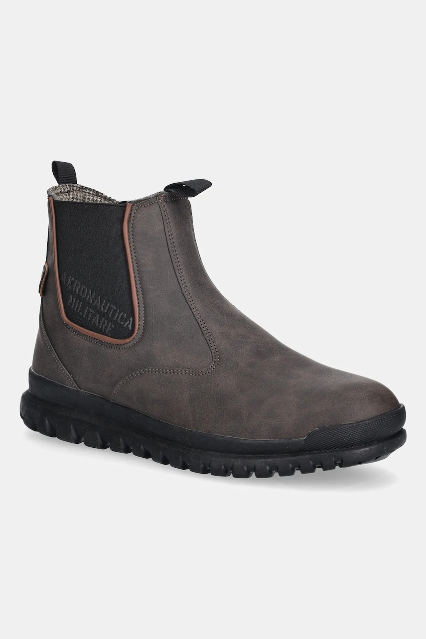 Aeronautica Militare cizme STIVALETTO culoarea maro, 252SC0316UCT04247