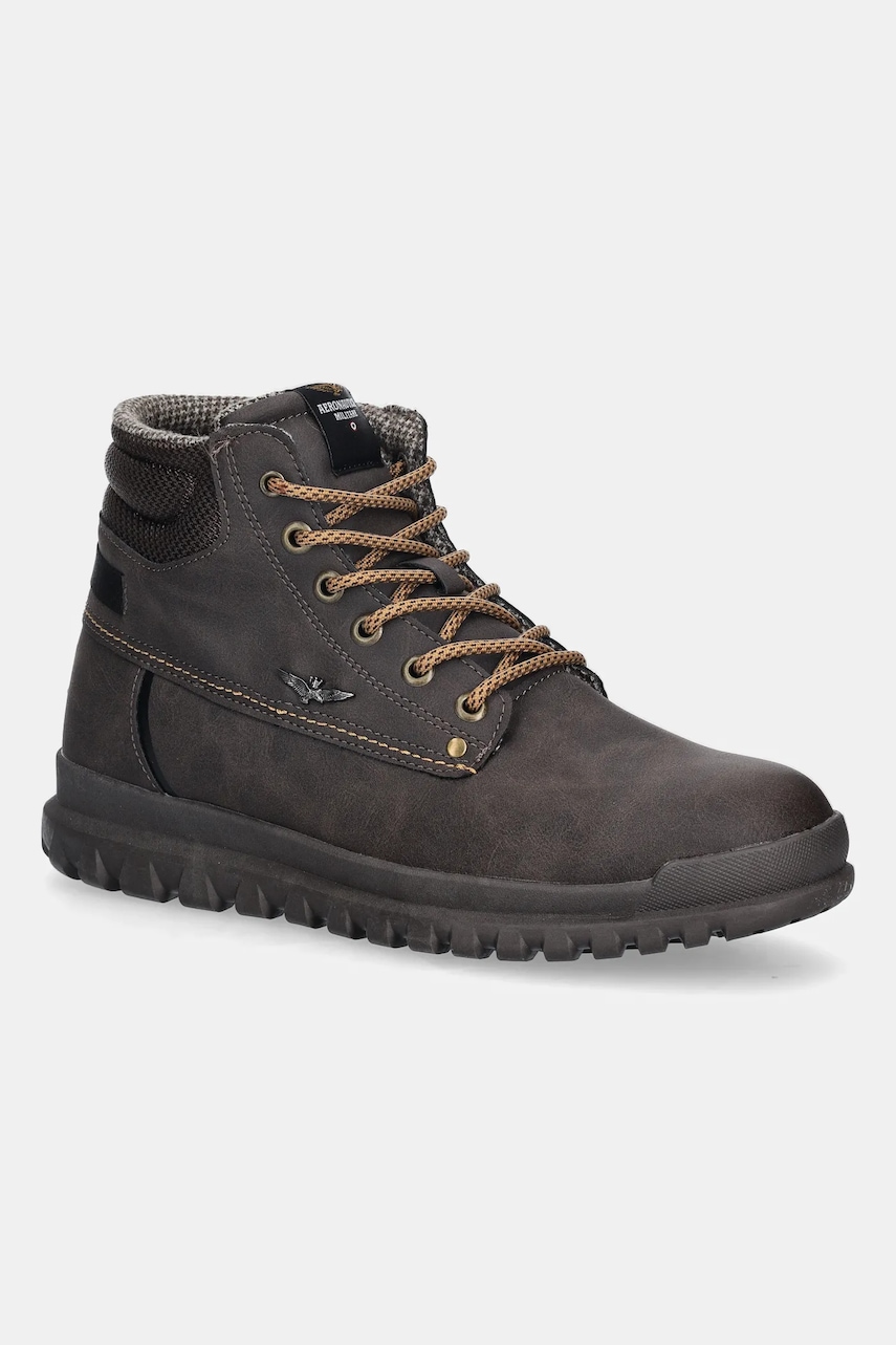 Aeronautica Militare bocanci STIVALETTO culoarea maro, 252SC0317UCT04247