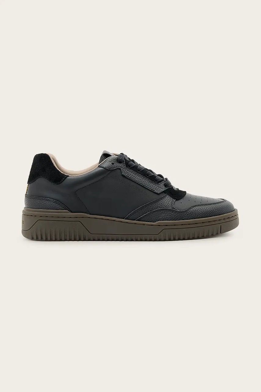 AllSaints sneakers din piele REGAN LOW TOP culoarea negru, M053FB