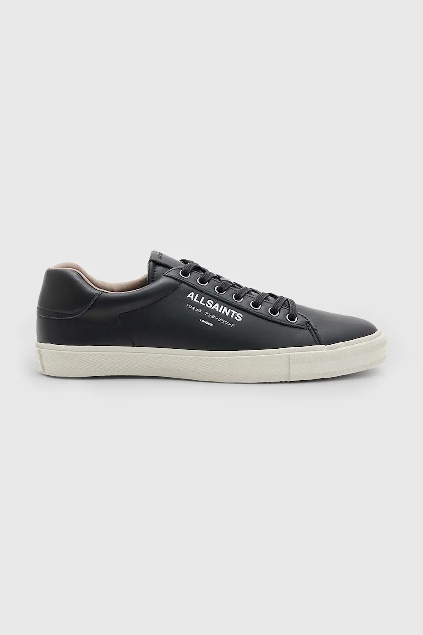 AllSaints sneakers din piele UNDGRND LTHR LOW TOP culoarea negru, M058FB
