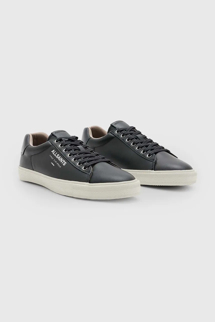 Кожаные кроссовки AllSaints UNDGRND LTHR LOW TOP цвет чёрный M058FB Кожаные кроссовки AllSaints UNDGRND LTHR LOW TOP цвет чёрный M058FB