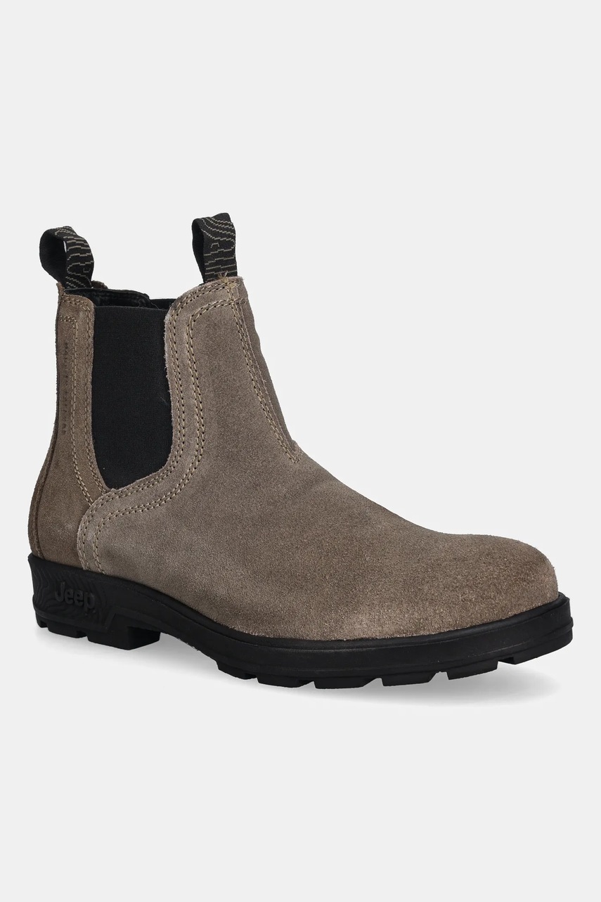 Jeep botine din piele întoarsă QUAD SUEDE culoarea maro, JM52011A