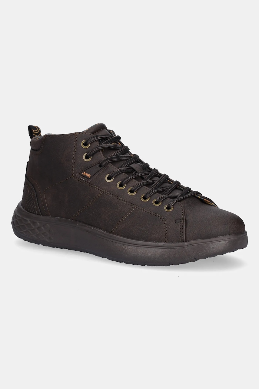 Jeep sneakers MACADAM MID culoarea maro, JM52051A