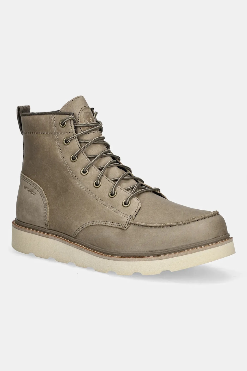 Sorel ghete de piele SLABTOWN 62 MOC WP culoarea bej, 2078331297