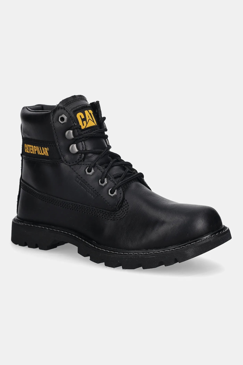 CAT Footwear ghete de piele COLORADO 2.0 WP culoarea negru, P110966