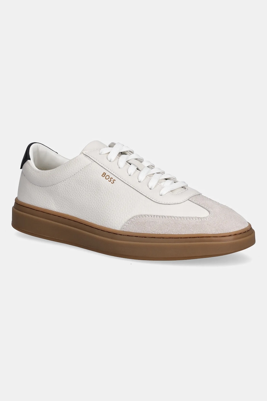 BOSS sneakers din piele 50552852 culoarea bej, Kieran