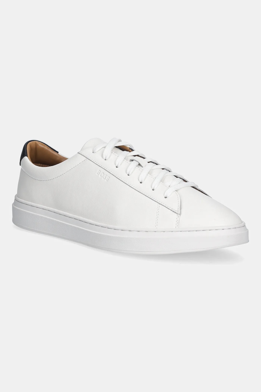 BOSS sneakers din piele Kieran culoarea alb, 50552853