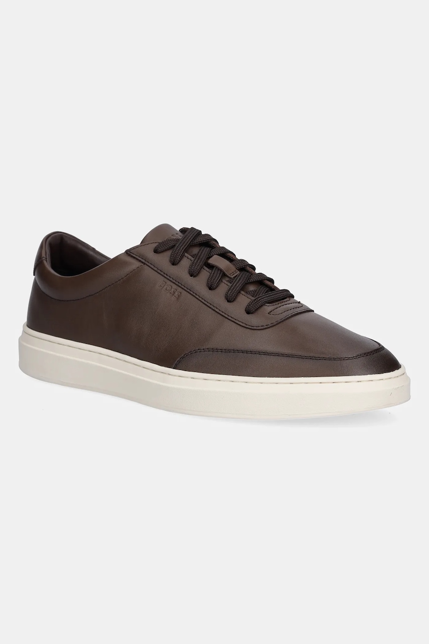 BOSS sneakers din piele 50553142 culoarea maro, Kieran