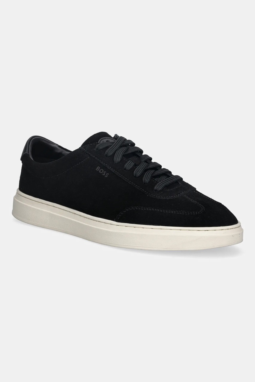 BOSS sneakers din piele intoarsă Kieran culoarea negru, 50554611