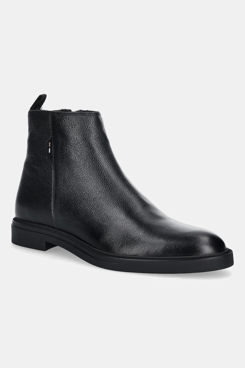 BOSS ghete de piele Calev culoarea negru, 50552525
