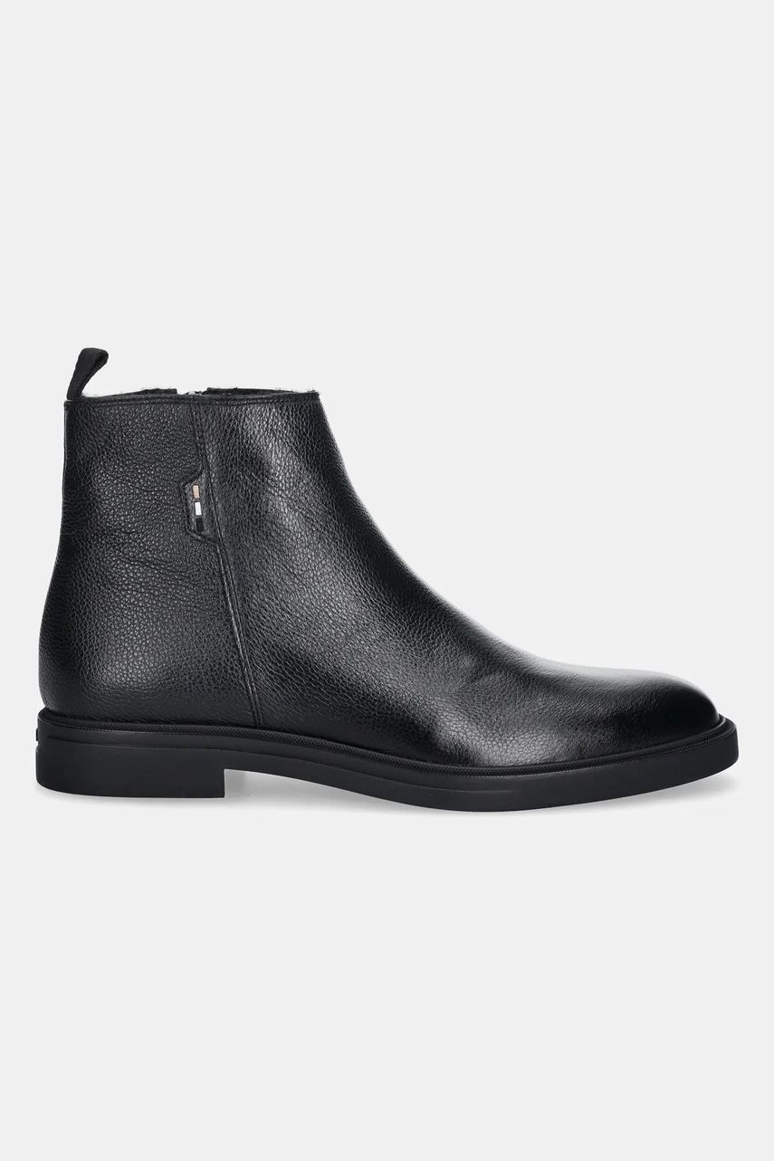 Кожаные ботинки BOSS Calev цвет чёрный 50552525