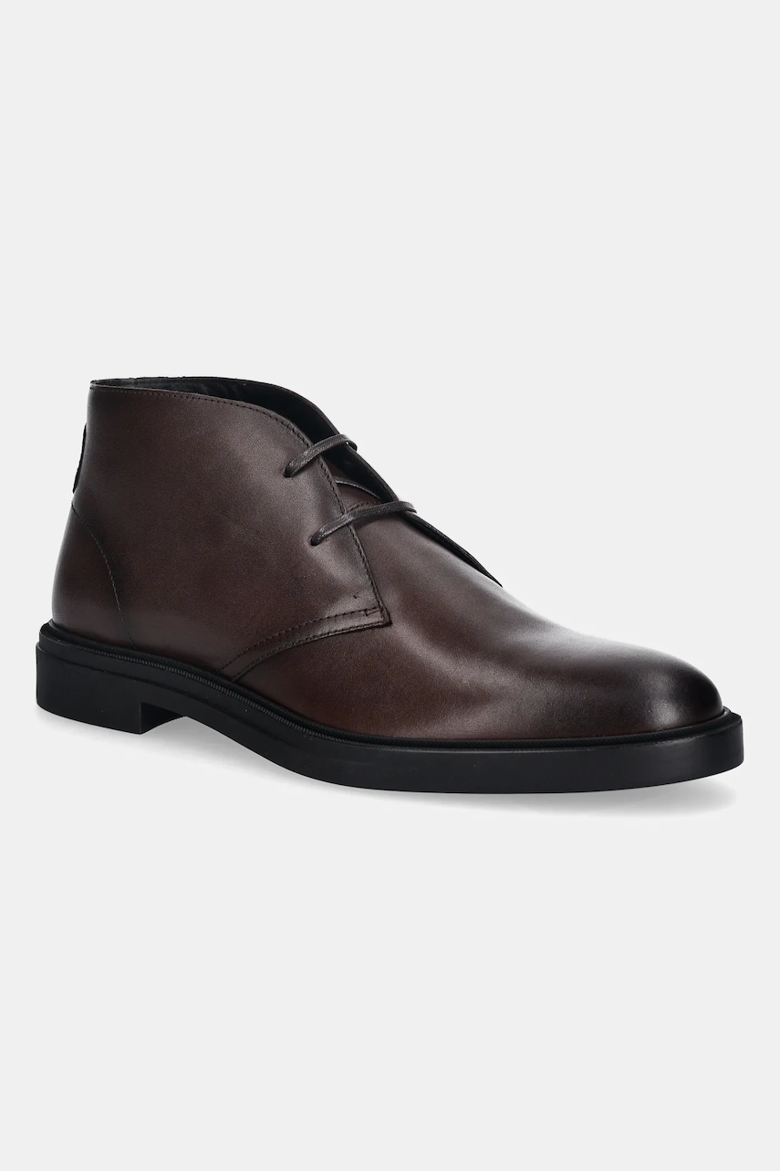 BOSS pantofi de piele Calev culoarea maro, 50552548
