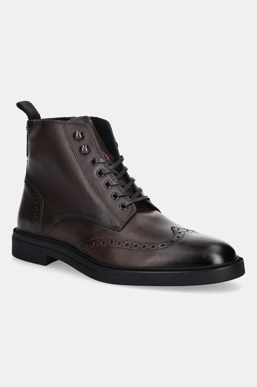 BOSS pantofi înalți de piele Calev culoarea maro, 50552551