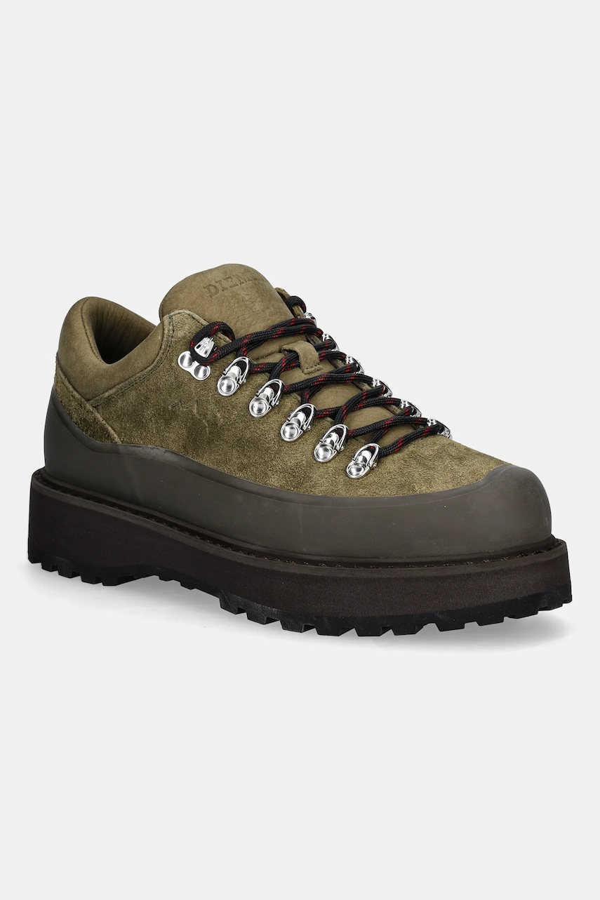 Diemme sneakers din piele intoarsă DI25FWCOM.F04S008OLI culoarea verde, cornaro due gomma