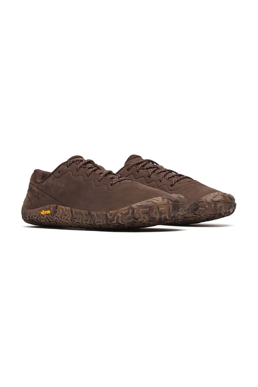 Кроссовки из нубука Merrell VAPOR GLOVE 6 цвет коричневый J068601 Кроссовки из нубука Merrell VAPOR GLOVE 6 цвет коричневый J068601