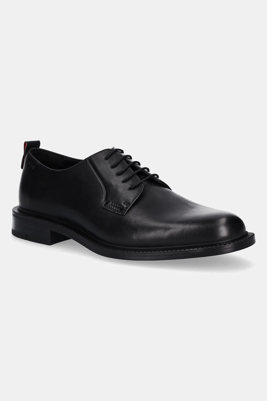 HUGO pantofi de piele Lysander culoarea negru, 50552580