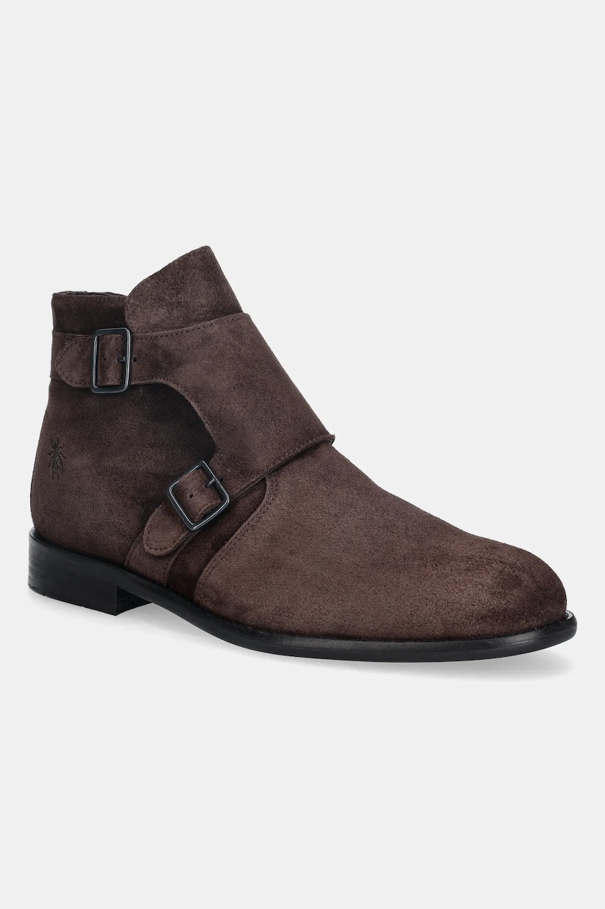 Fly London pantofi de piele întoarsă WOCH311FLY culoarea maro, P145311002