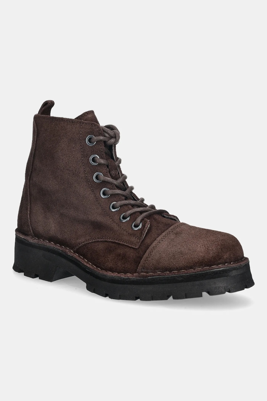 Fly London pantofi de piele întoarsă KELF167FLY culoarea maro, P211167001