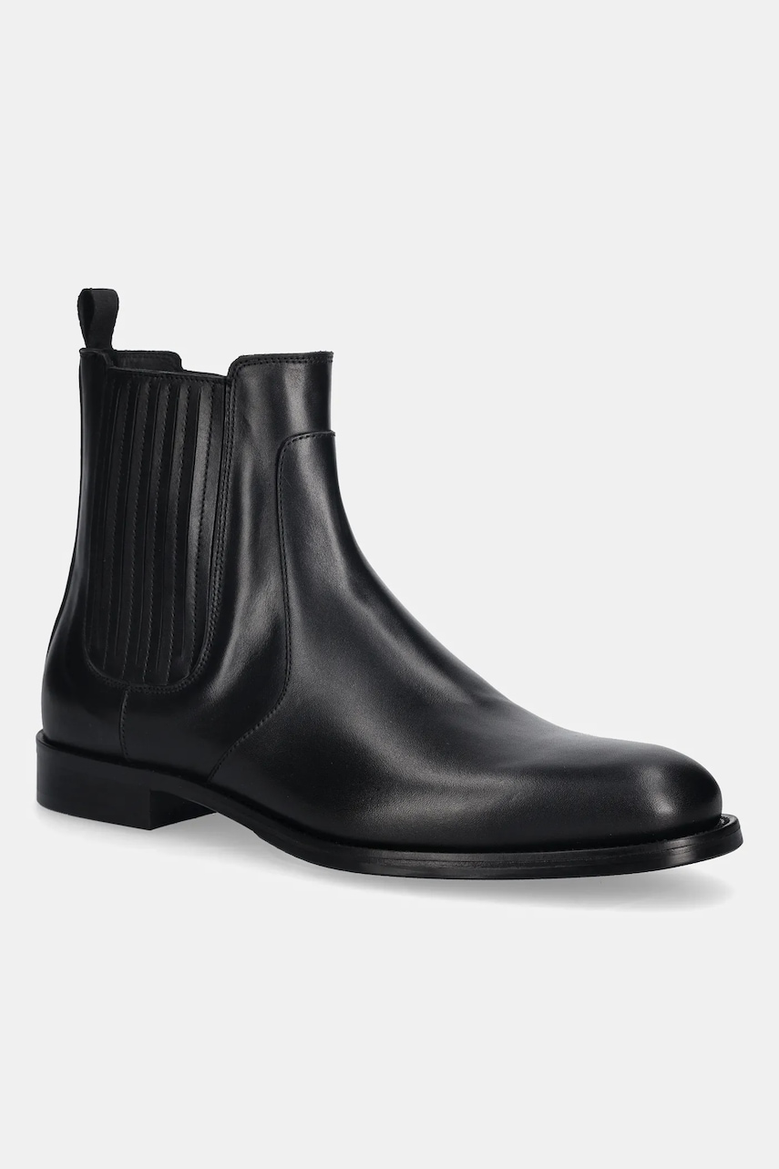 Baldinini ghete chelsea de piele culoarea negru, U6B014P1VITE