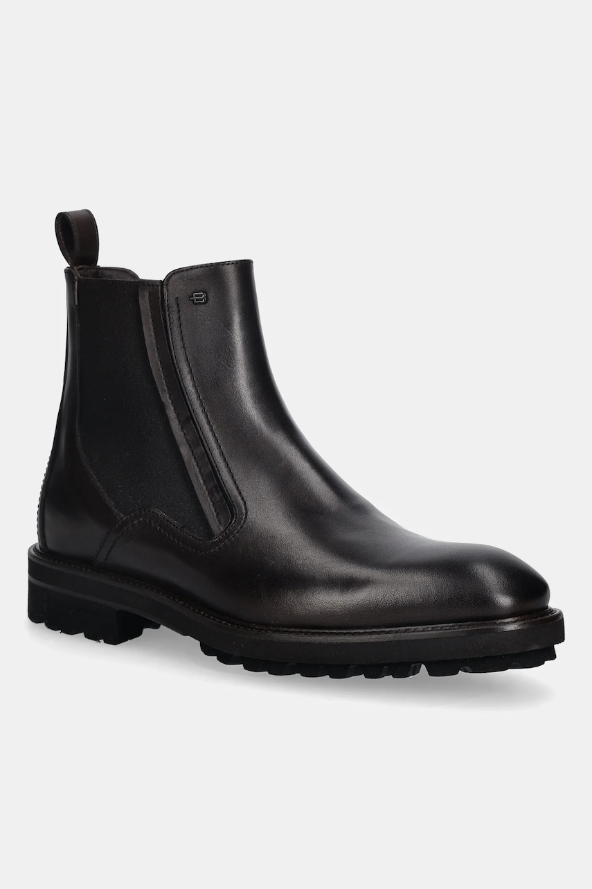 Baldinini ghete chelsea de piele culoarea maro, U6B026P1VITE