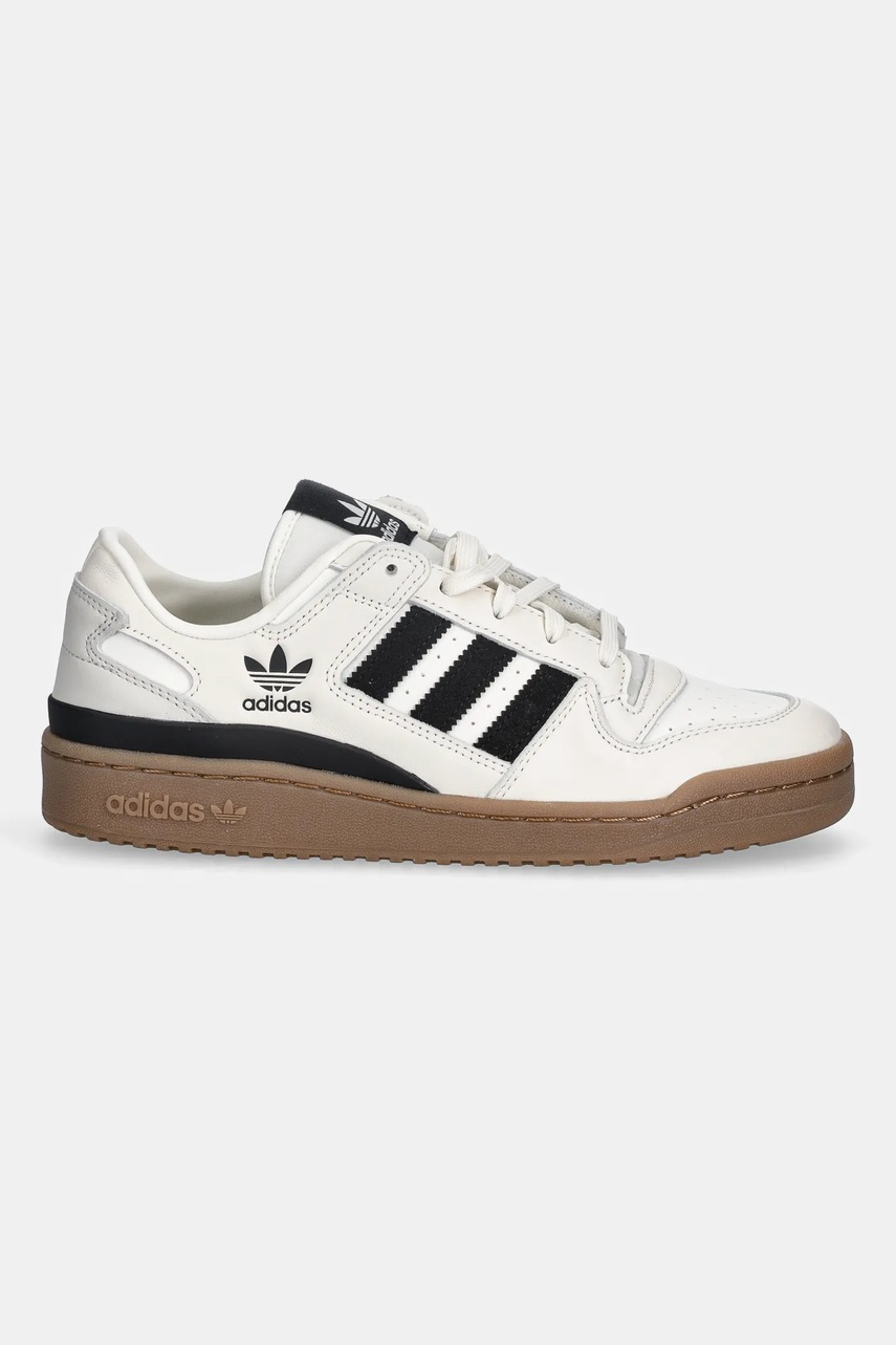 Кожаные кроссовки adidas Originals Forum цвет бежевый JQ0209