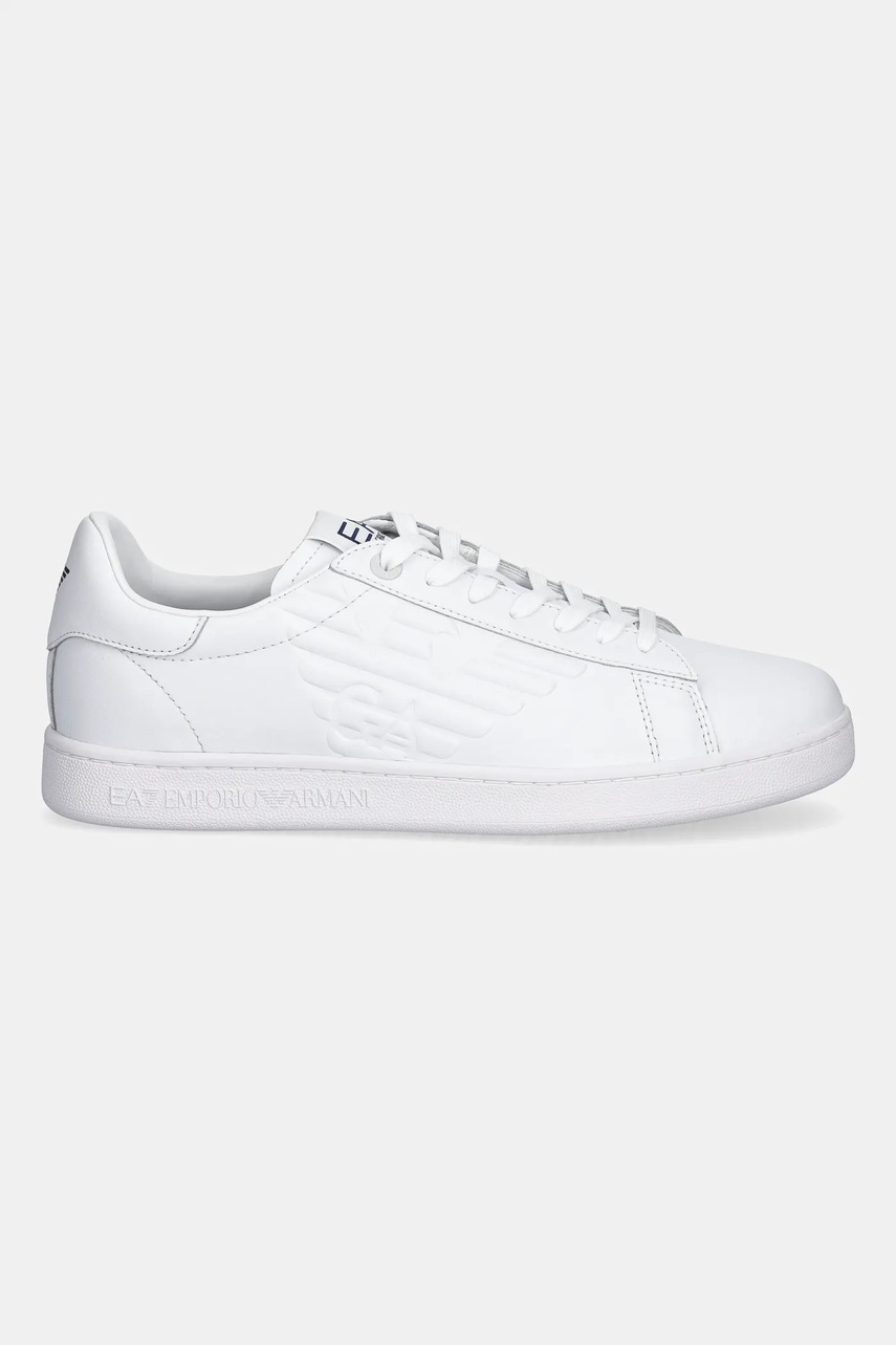 Кожаные кроссовки EA7 Emporio Armani цвет белый AF10848.7X000331