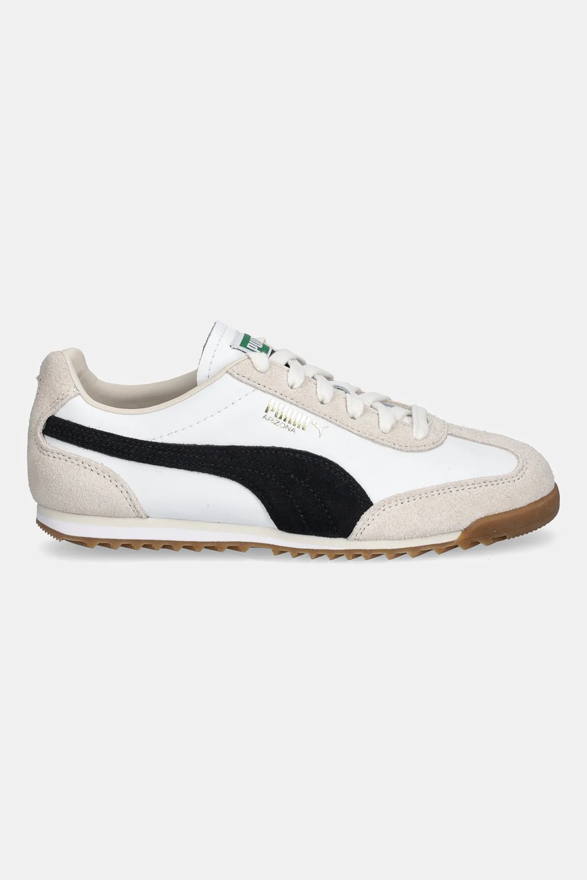 Кожаные кроссовки Puma Arizona Retro цвет бежевый 402353