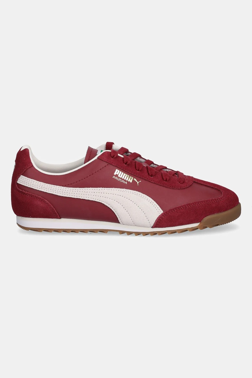 Кожаные кроссовки Puma Arizona Retro цвет бордовый 402353