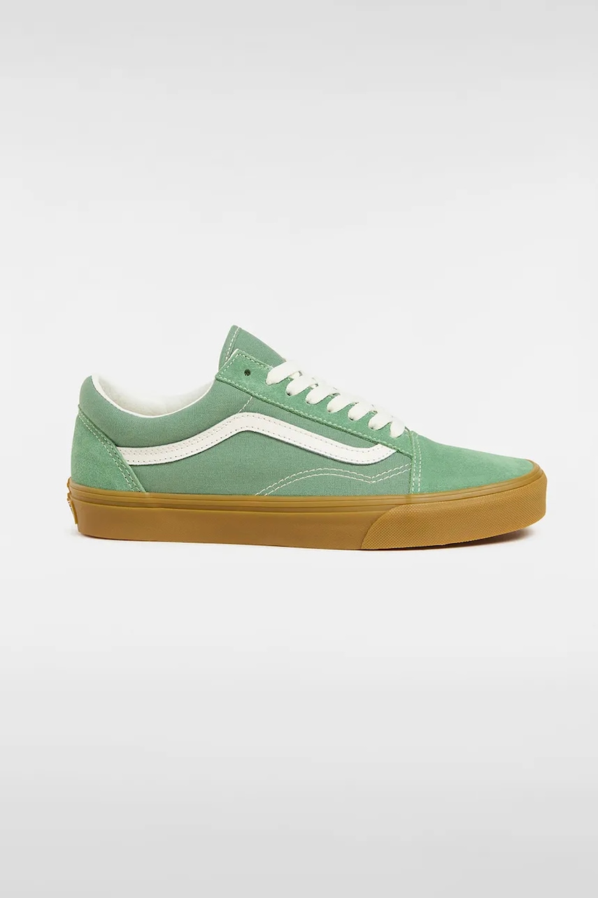 Vans tenisi Old Skool culoarea verde, VN000D9Y17P1