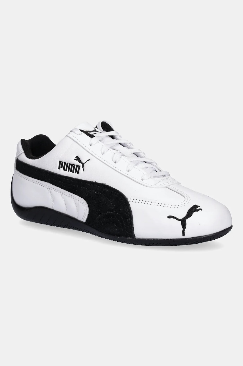 Puma sneakers din piele Speedcat LTHR culoarea alb, 403175