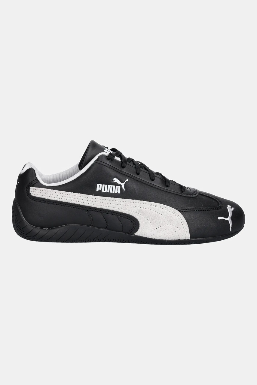 Кожаные кроссовки Puma Speedcat LTHR цвет чёрный 403175