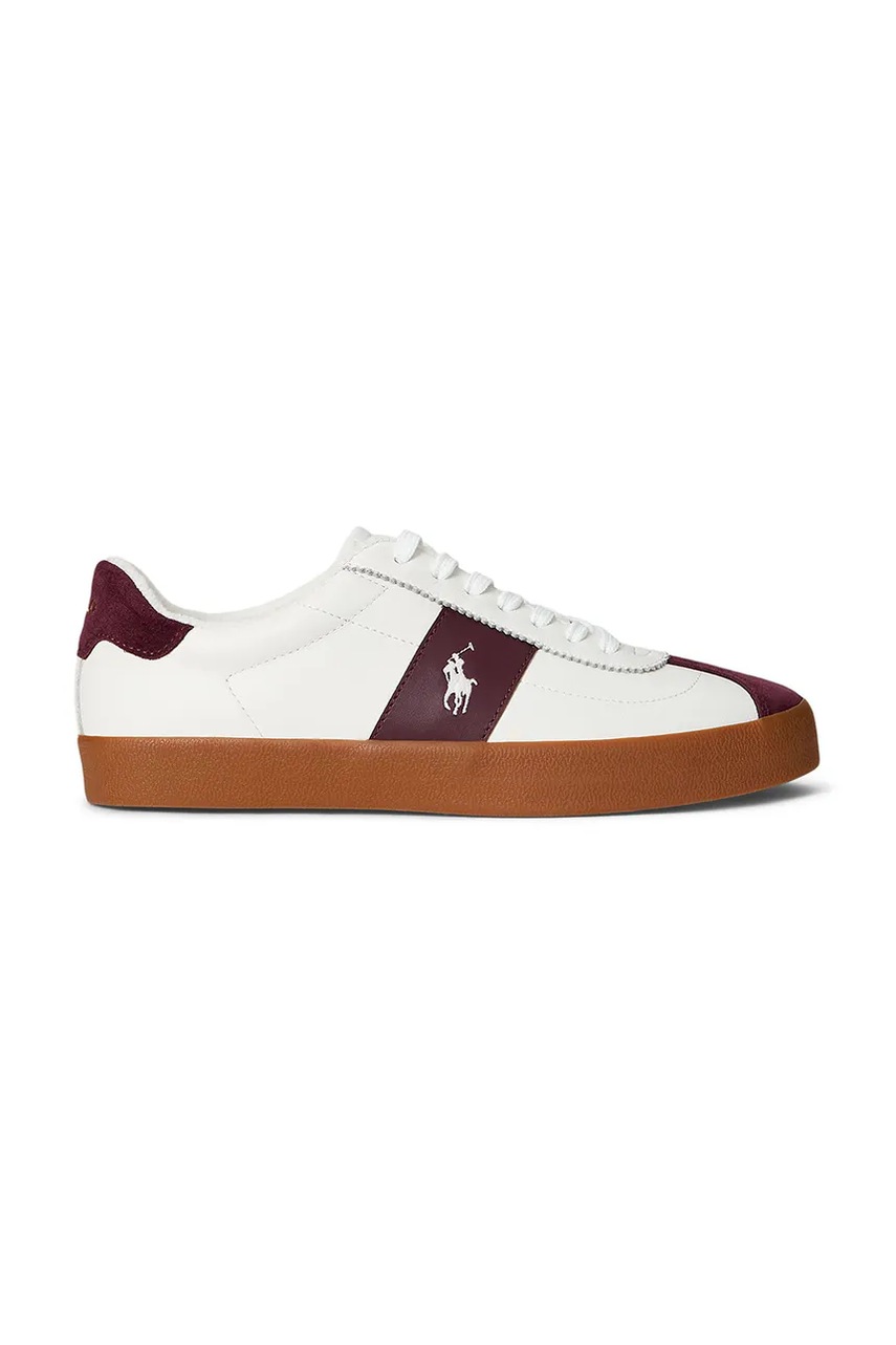 Levně Kožené tenisky Polo Ralph Lauren Court Vlc Pp bílá barva, 816974111001