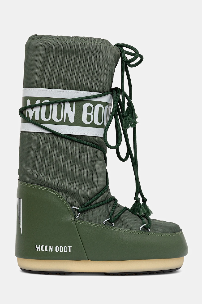 Зимние сапоги Moon Boot MB ICON NYLON цвет зелёный 80D1400440 G016 Зимние сапоги Moon Boot MB ICON NYLON цвет зелёный 80D1400440 G016