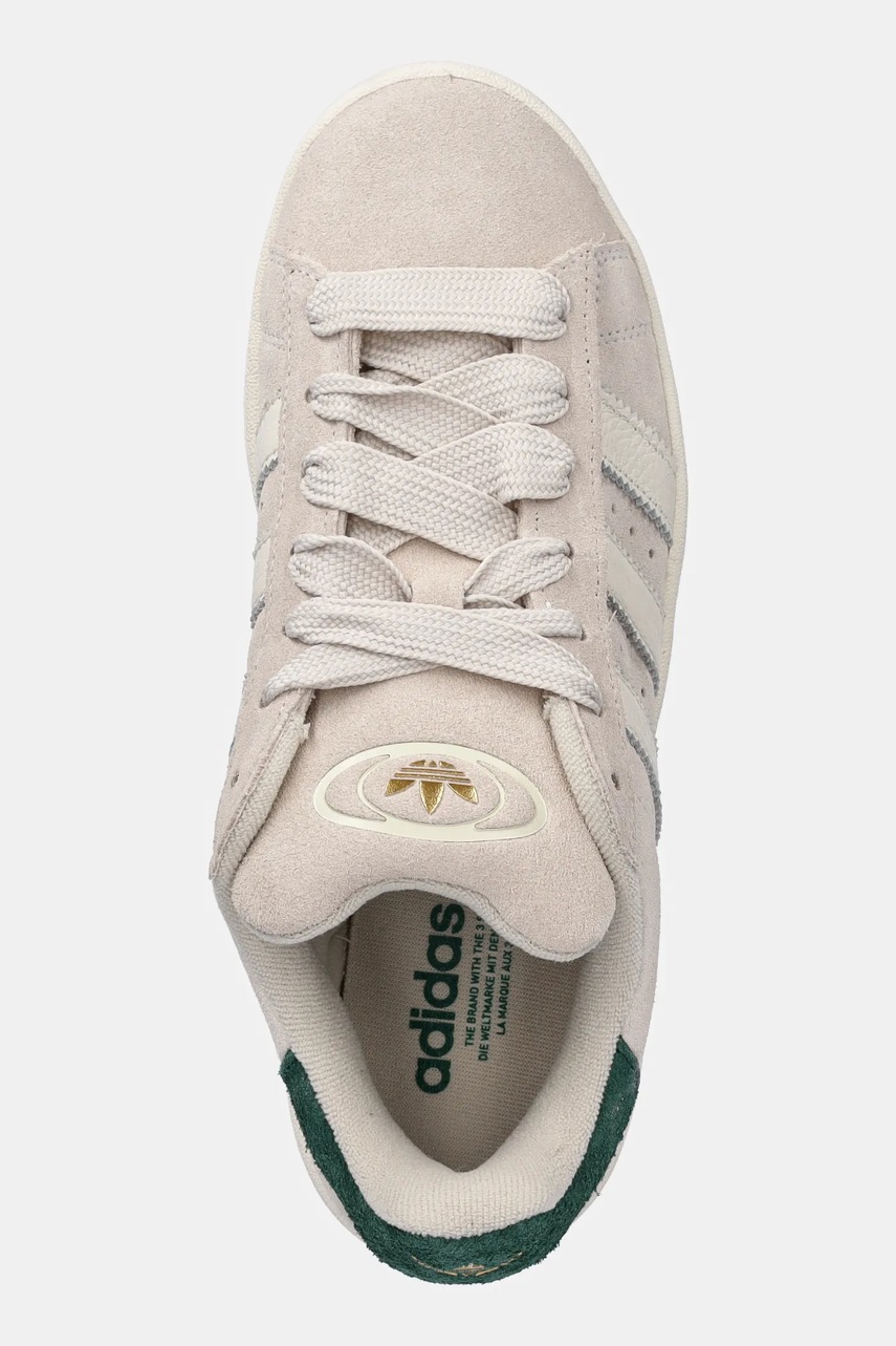 Σουέτ αθλητικά παπούτσια adidas Originals Campus 00S χρώμα: μπεζ, JS3786 φωτογραφία