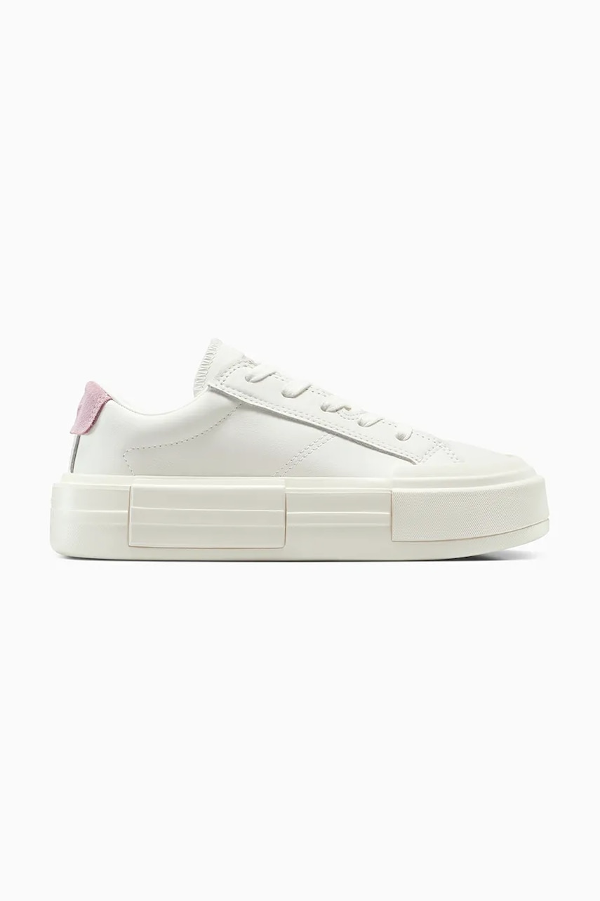 Converse teniși de piele Chuck Taylor All Star Cruise culoarea alb, A15816C