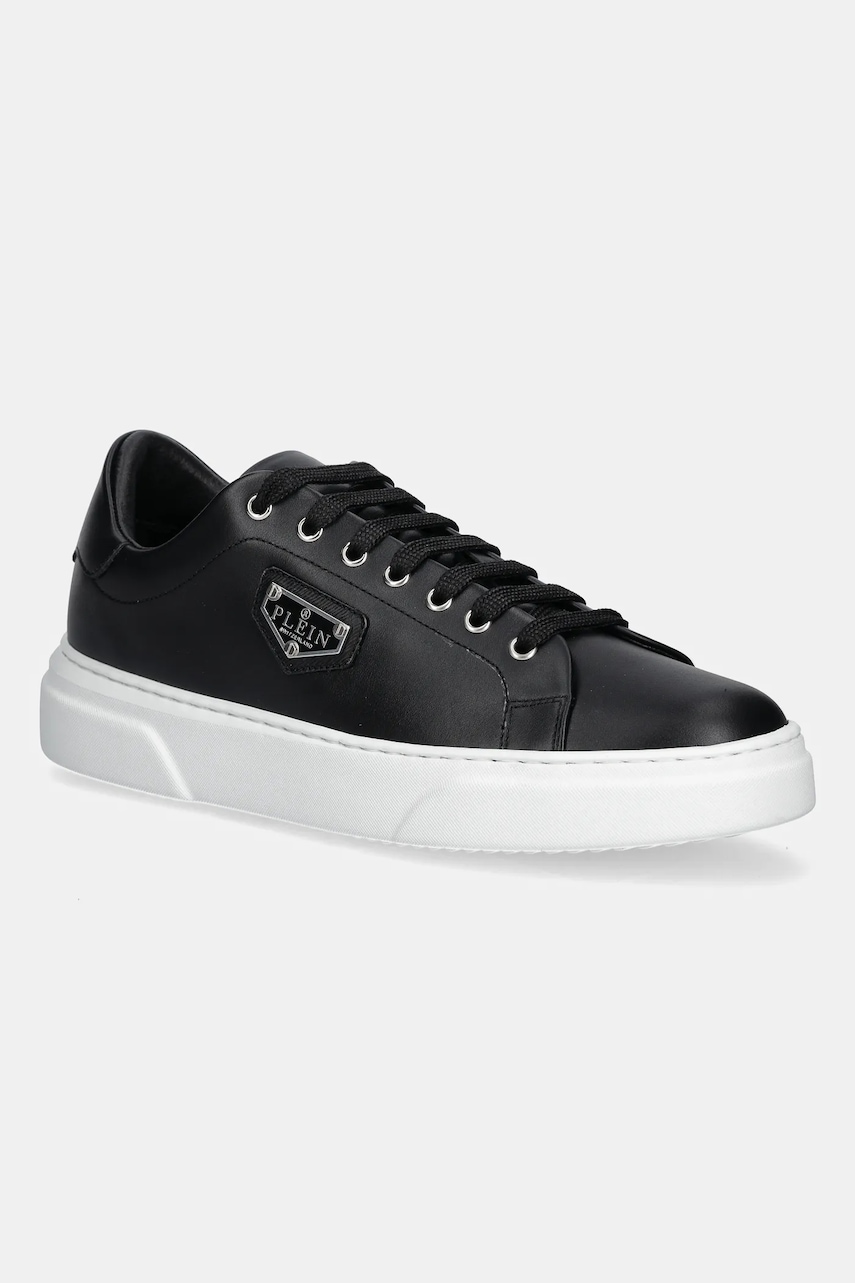 Philipp Plein sneakers din piele Iconic culoarea negru, USC0701 PLE075N 02