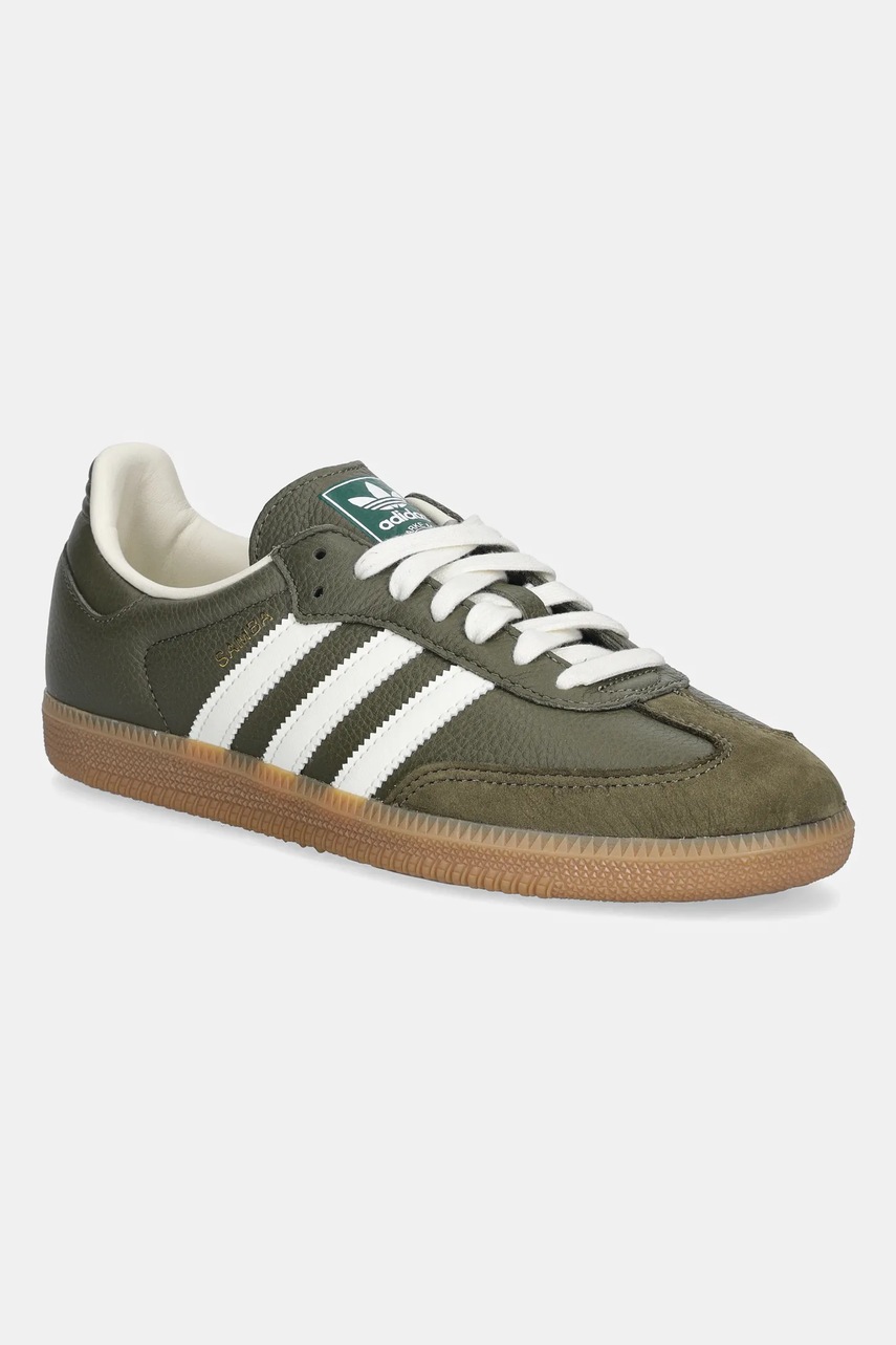 Tenisky adidas Originals Samba Og zelená barva, JR0890