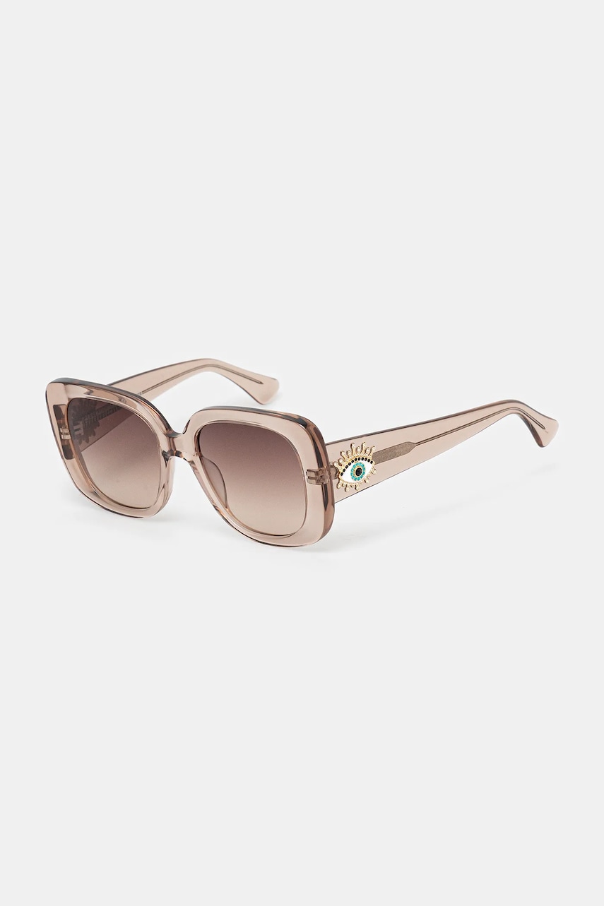 Kurt Geiger London ochelari de soare Evil Eye culoarea maro, 4738939679