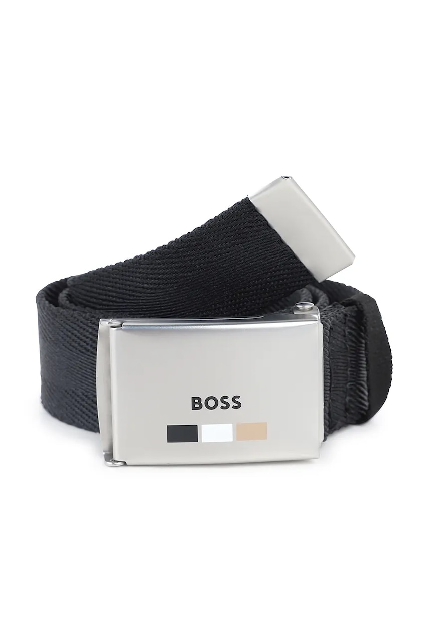 Levně Dětský pásek BOSS černá barva, J52629
