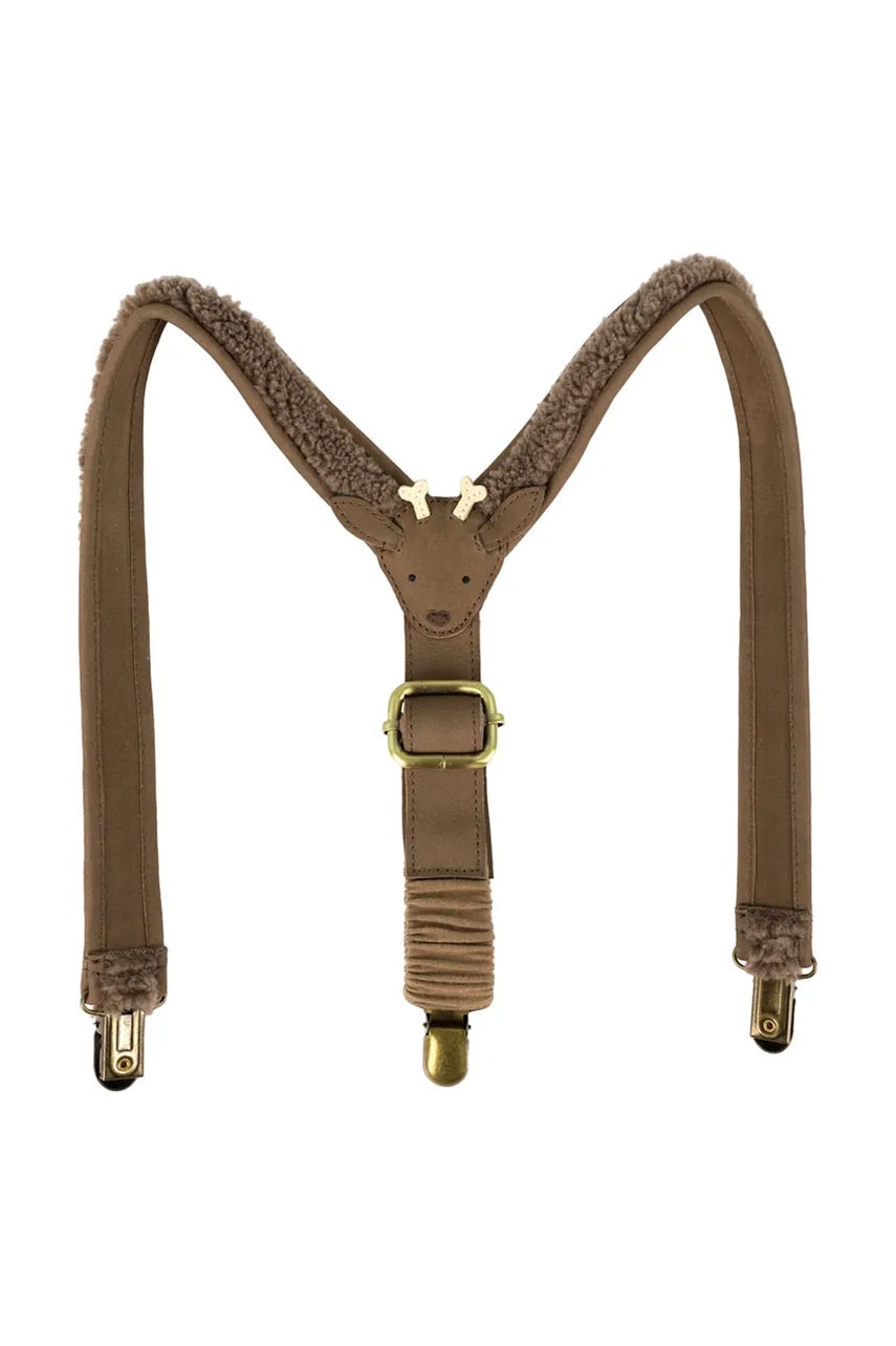 Детские подтяжки Donsje Tjebbe Suspenders Stag цвет коричневый 6031002