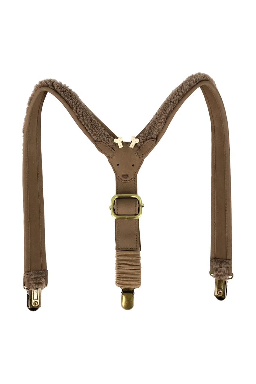 Дитячі підтяжки Donsje Tjebbe Suspenders Stag колір коричневий 6031002 Дитячі підтяжки Donsje Tjebbe Suspenders Stag колір коричневий 6031002