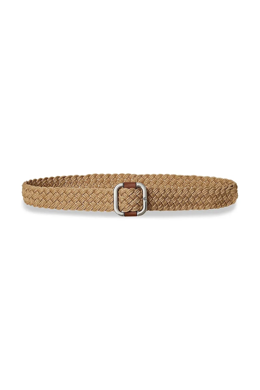Levně Pásek Lauren Ralph Lauren dámský, béžová barva, 412969444