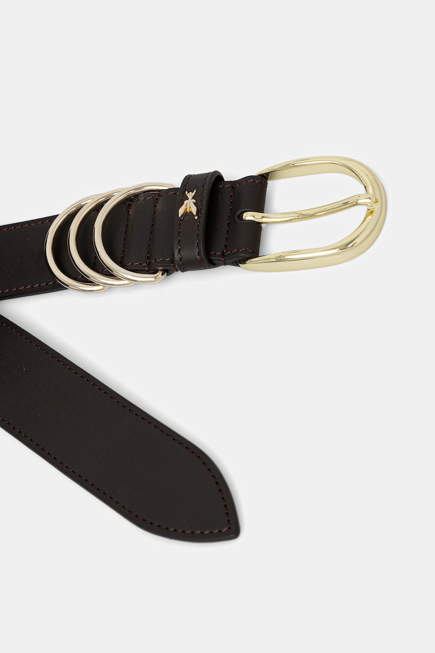 Кожаный ремень Patrizia Pepe цвет коричневый 8W0069 L048 Кожаный ремень Patrizia Pepe цвет коричневый 8W0069 L048