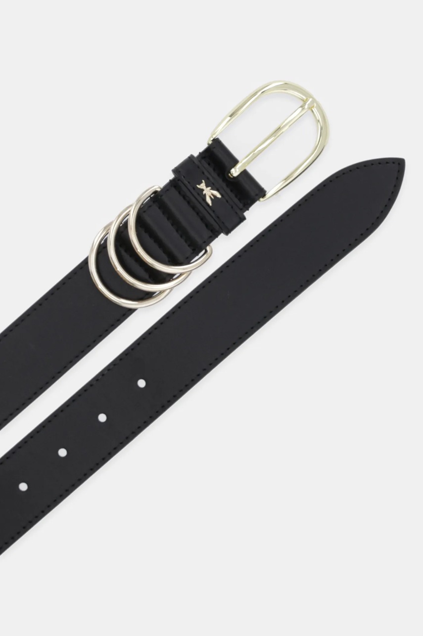 Кожаный ремень Patrizia Pepe цвет чёрный 8W0069 L048