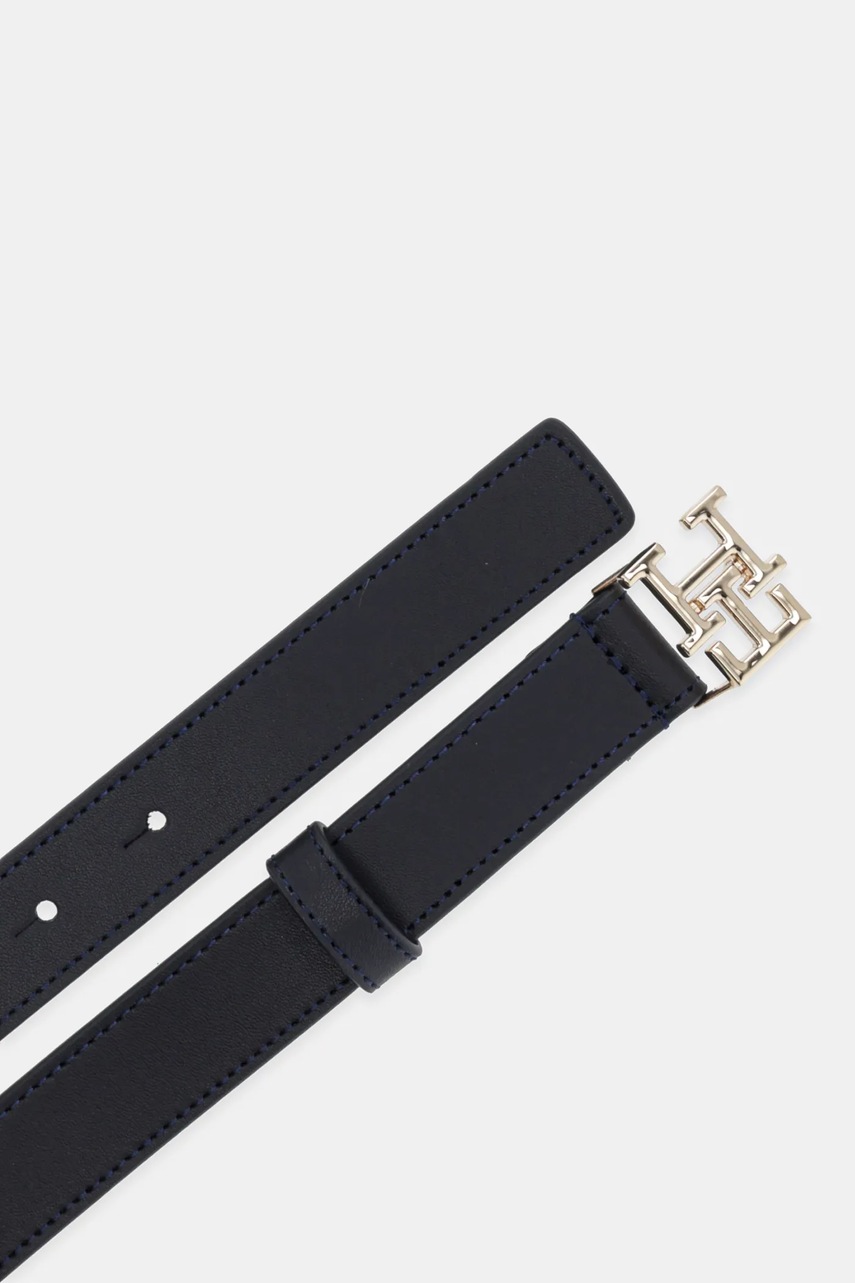 Кожаный ремень Tommy Hilfiger цвет синий AW0AW17496