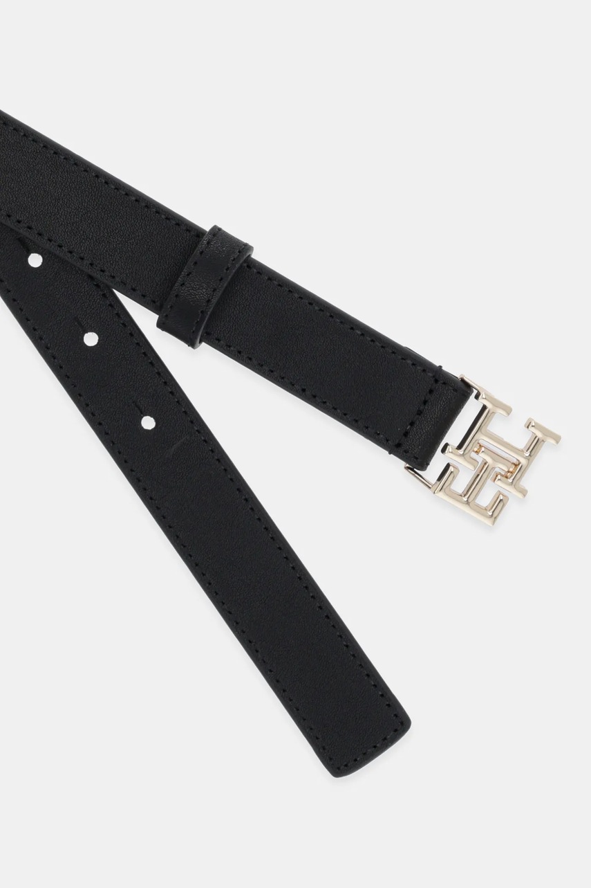 Кожаный ремень Tommy Hilfiger цвет чёрный AW0AW17496