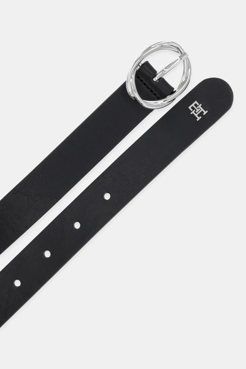 Кожаный ремень Tommy Hilfiger цвет чёрный AW0AW17931