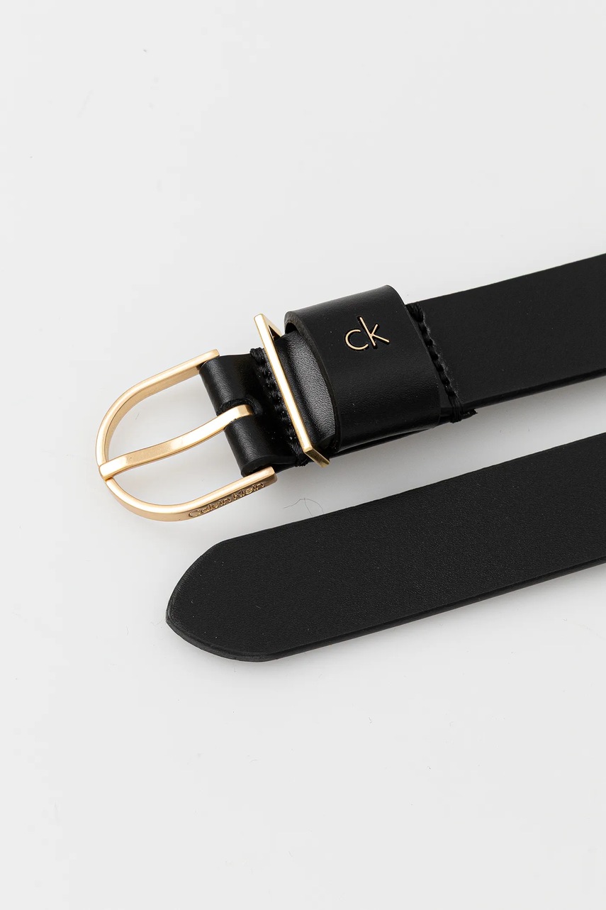 Кожаный ремень Calvin Klein цвет чёрный LV04F7039G