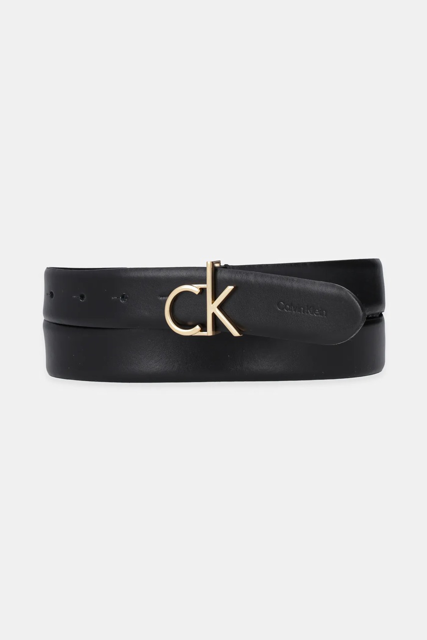 

Кожен колан Calvin Klein в черно LV04F7033G, Черен