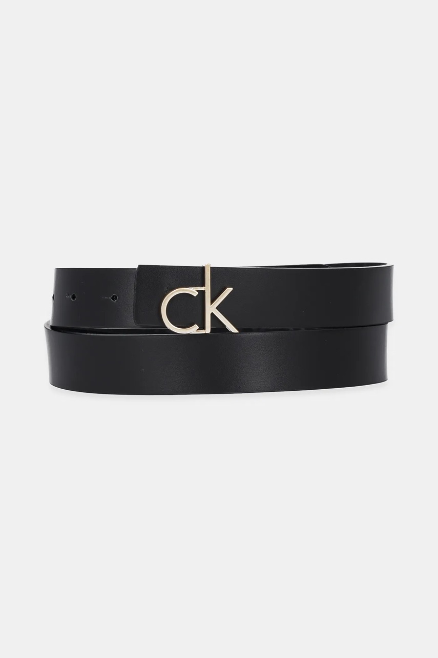 Ζώνη Calvin Klein χρώμα: μαύρο, LV04F7038G φωτογραφία